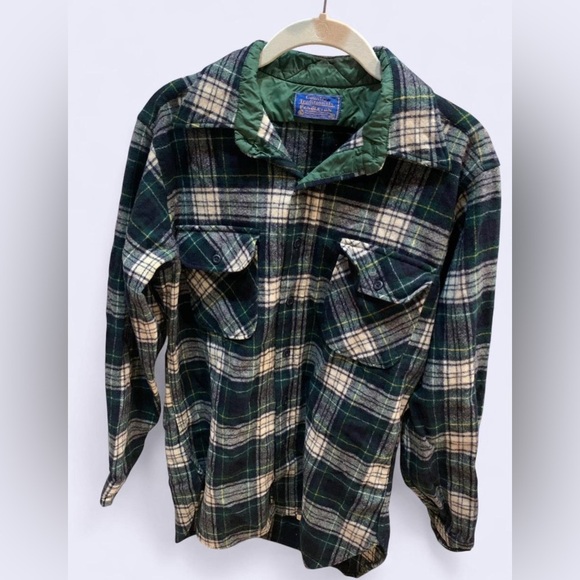 Men’s VTG 1980’s size M Pendleton Outdoorsman Highlander Campbell Tartan Shirt - Picture 2 of 9